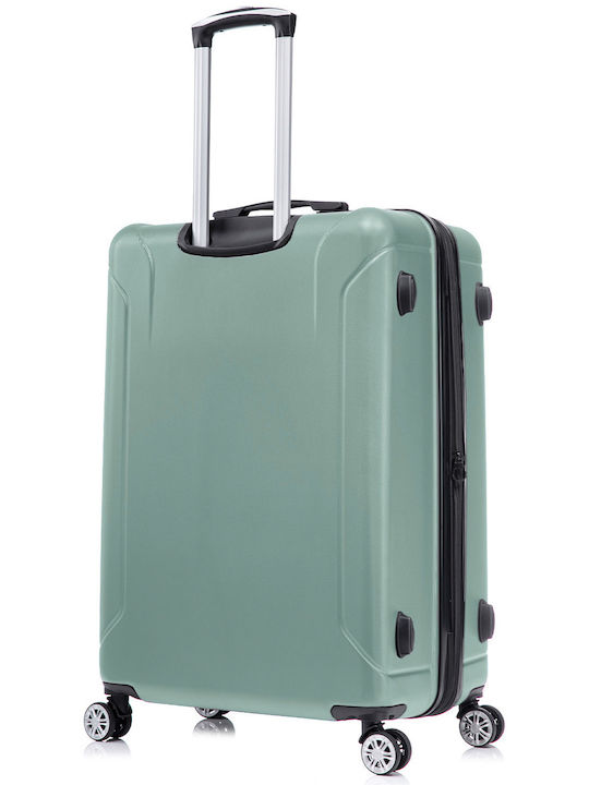Quasar Großer Reisekoffer Hartschalen Light Turquoise mit 4 Räder Höhe 76.5cm