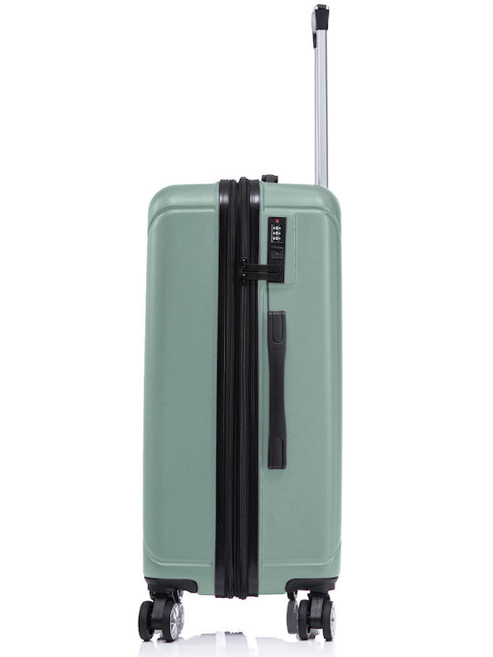 Quasar Großer Reisekoffer Hartschalen Light Turquoise mit 4 Räder Höhe 76.5cm