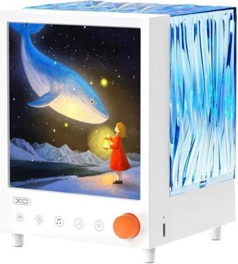 XO Led Παιδικό Φωτιστικό Projector Λευκό 16.53x12.84x12.17εκ.