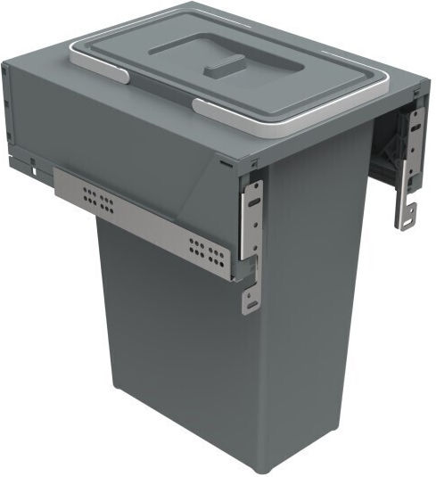 Elletipi Waste Bin Waste Plastic Gray 70lt 1pcs