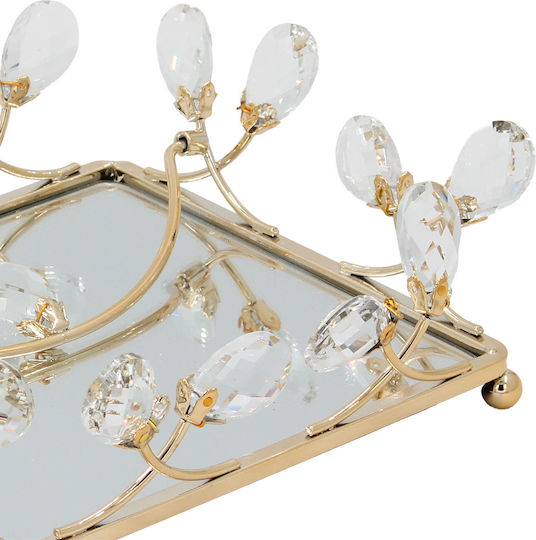 Keskor Metallic Napkin Holder Gold 20x20x7cm 43267