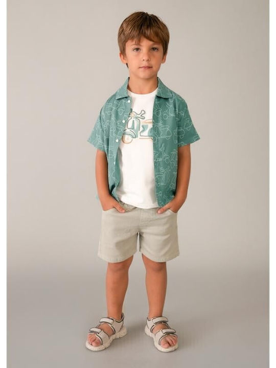 Kids Shirt Short Sleeve Green