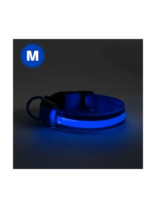 Guler Pentru Câini Iluminat Led Dimensiune M 3 Moduri De Iluminare