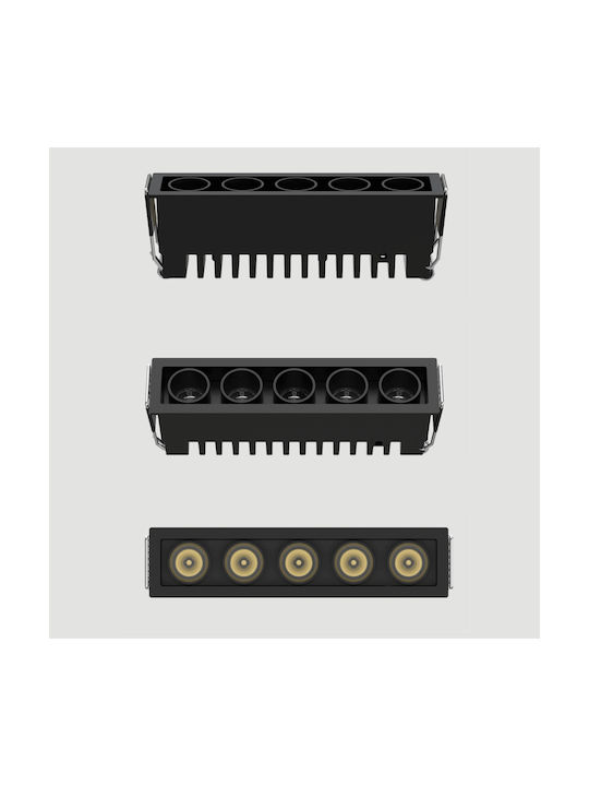 Zambelis Lights LED Warmes Weiß Spot in Schwarz Farbe