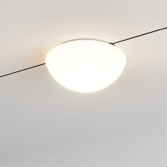 25118 Led Μαγνητικο Φωτιστικο Μαγνητικες Ραγες 3mm 8w 3000k Οπαλ Pc Διαχυτης 25118