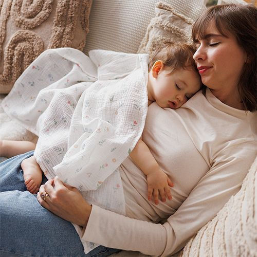 Babyono Muslin Swaddle Blankets Pink 70x70cm 3 Pieces
