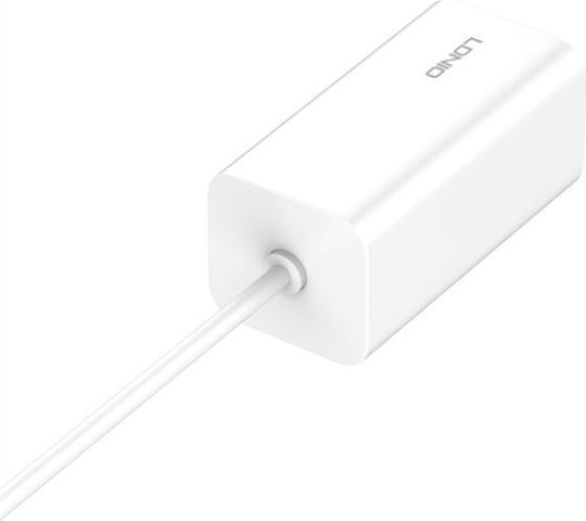 Ldnio Βάση Φόρτισης με 2 Θύρες USB-A και 2 Θύρες USB-C 65W Power Delivery / Quick Charge 3.0 σε Λευκό χρώμα (A4610)