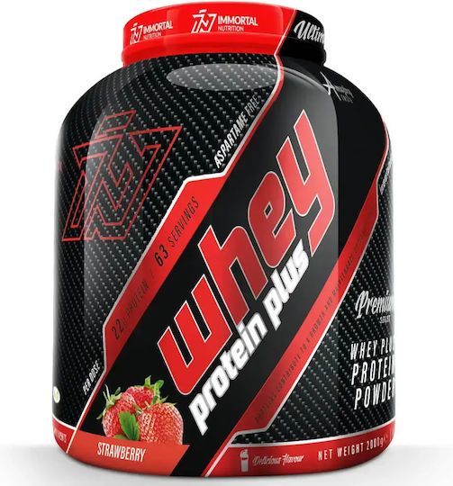 Immortal Nutrition Whey Protein Plus Organic Protein Whey with Flavor Strawberry 2kg