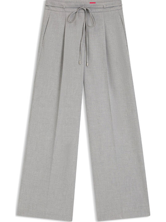 Haminde Dama Tesatura Pantaloni Gri deschis