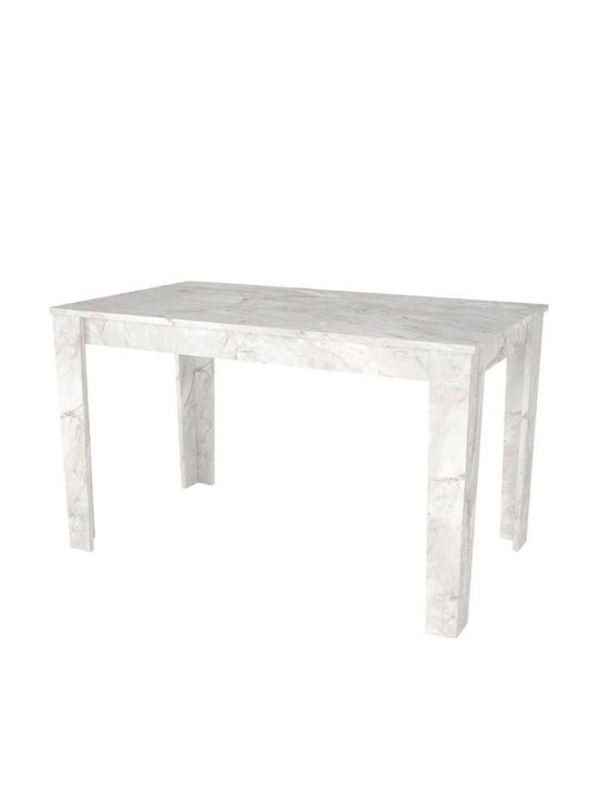 Τραπεζαρία Darlen - Rosa με 4 Καρέκλες 72x125εκ.
