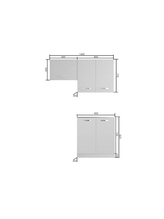 Charlotte Dulap pentru Chiuvetă Gold-Graphite 80x30.5buc