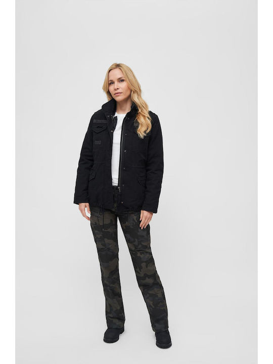 M65 Giant Kurz Damen Parka Jacke für Winter Schwarz