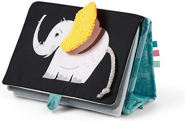 Babyono Safari Activity Book Fabric with Sounds for Newborns