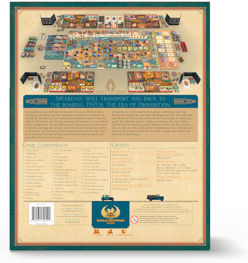 Board Game Speakeasy for 1-4 Players 14+ Years Old EGG102453 (EN) Eagle-Gryphon Games