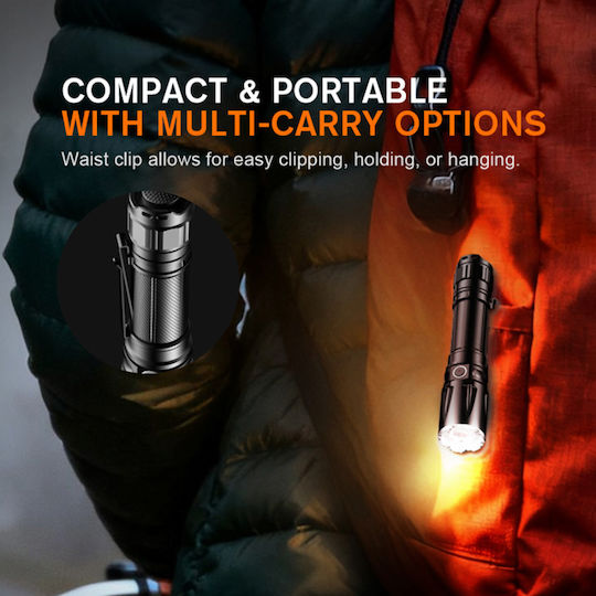 Ledholics Flashlight LED IP67 with Maximum Brightness 1800lm