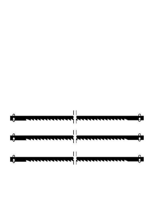 Proxxon 28740 Λάμες 10 Δοντιών 10tpi Ξύλο 127mm 6τμχ