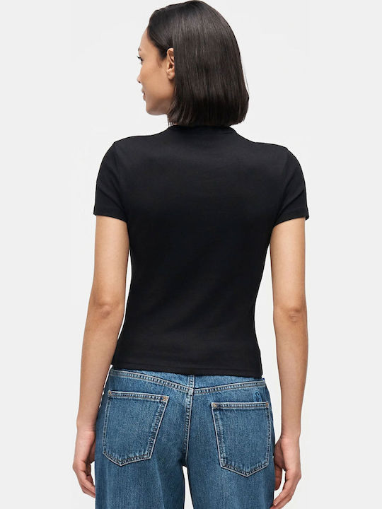 Hugo Logo Tricou Damă Negru