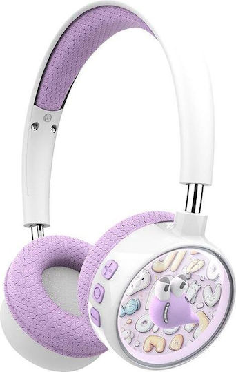 XO BE57 Kabellose Bluetooth Kinder Über Ohr Kopfhörer Lila