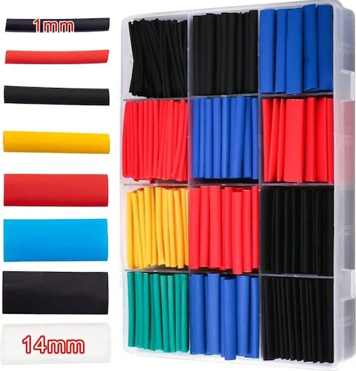 Set Heat-Shrink Tubing Cables Heat Shrink 560 Pieces Case – 64-5401