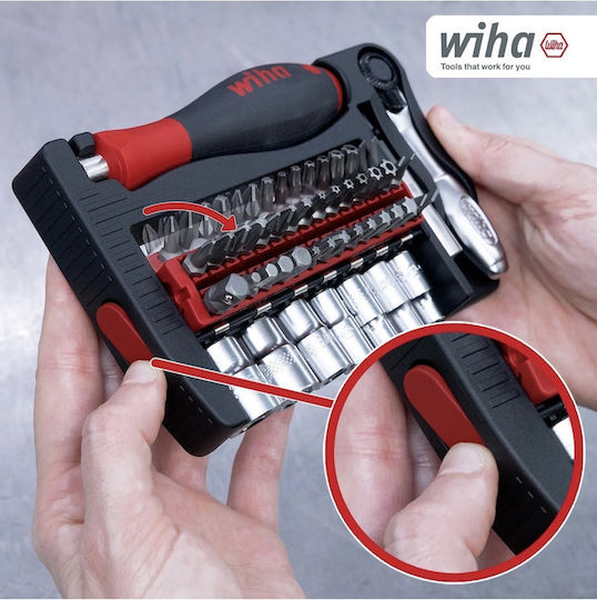 Wiha Magnetic Căpăcel cu Patrat de Prindere 1/4" Diametru 72mm 1buc