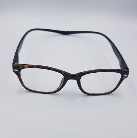 A-vision Reading Glasses +1.50 with Magnet in Brown color U420202-LG