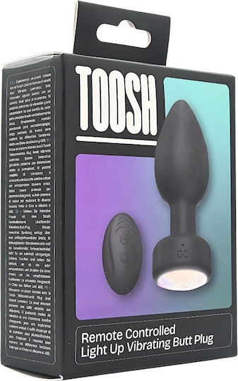 Toosh Anal Plug with Vibration Black
