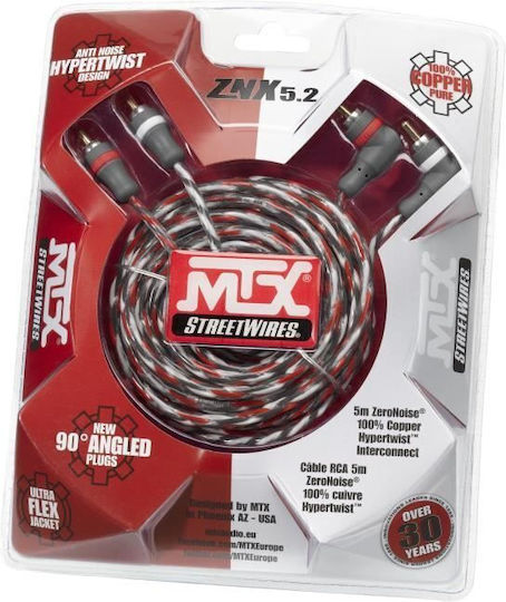 MTX Cable RCA male - RCA male 5m ZNX5.2