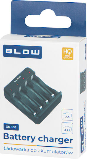 Blow USB Ladegerät 4 Batterien Ni-Cd/Ni-MH Größe AA/AAA