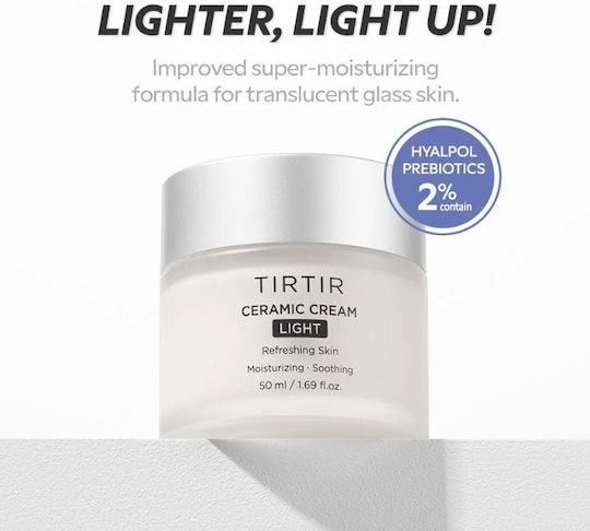 Tirtir Ceramic Light Moisturizing Face Day Cream with Hyaluronic Acid & Ceramides 50ml