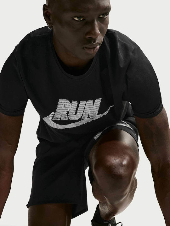 Dri-Fit Sportliches T-Shirt Schwarz