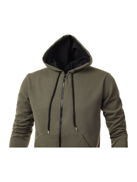 Sweatshirt with Hood Khaki