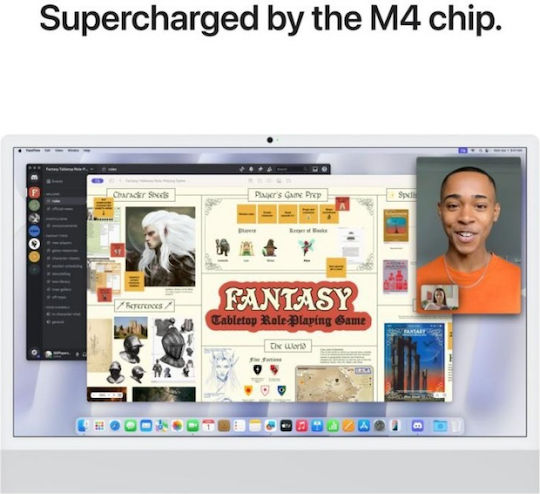 Apple iMac 24'' 2024 (M4-10 nuclee/24GB/512GB SSD/10-Core GPU/macOS) Argint Engleză Internațională