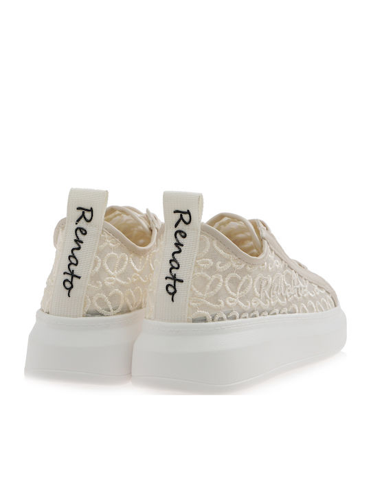Sneakers Beige Lace