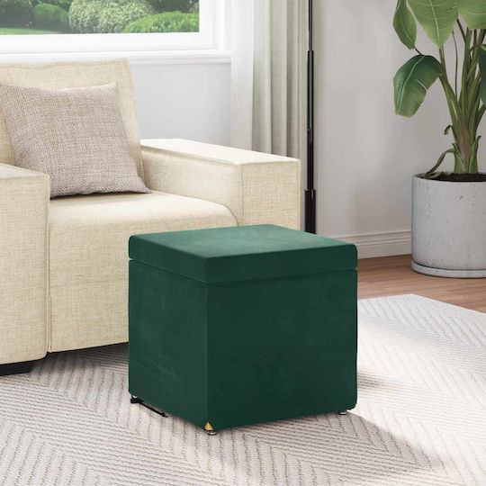 Scaune Bucătărie Tapițat cu Catifea Verde închis 41x41x40buc