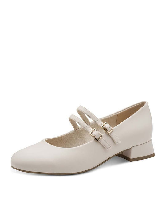 Ecru Heels with Strap