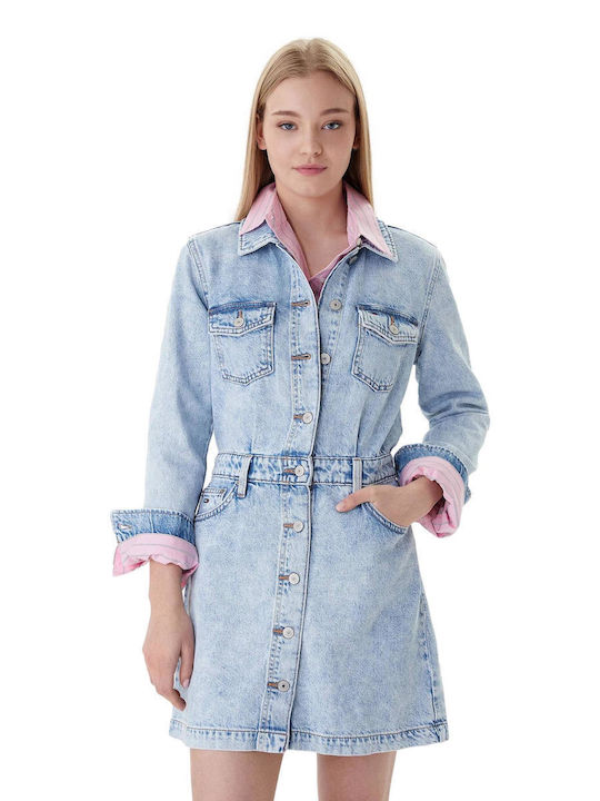 Tommy Hilfiger Summer Mini Denim Dress Blue DW0DW22004-1A5 | Skroutz.mt Tommy Hilfiger Summer Mini Denim Dress Blue DW0DW22004-1A5 | Skroutz.mt