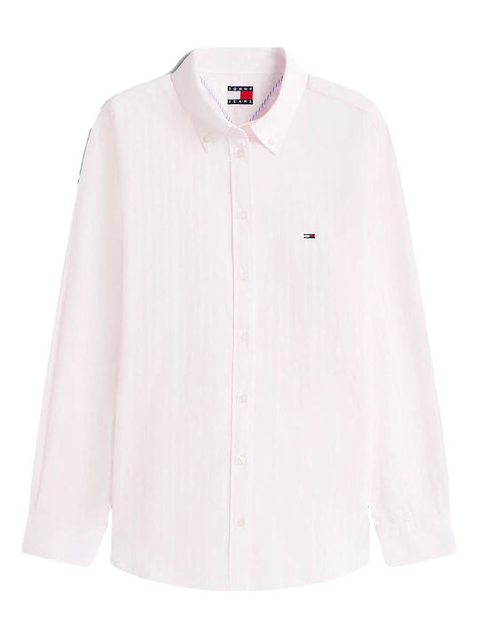 Langärmelig Damen Hemd Pink