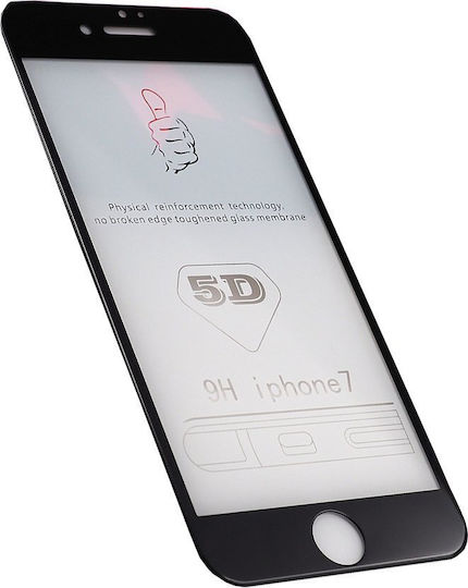 5D Adeziv complet Tempered Glass Negru (Google Pixel 7)