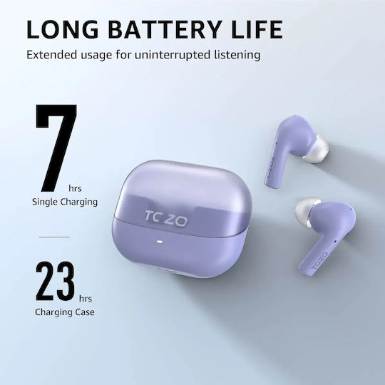 Agile Nova Earbud / In ear Bluetooth хендсфри Слушалки с Устойчивост на Пот Лилав