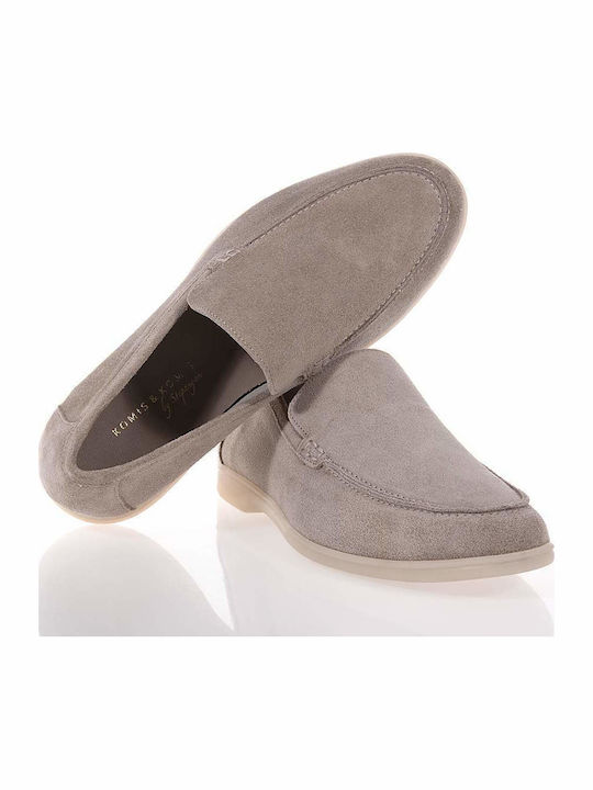 Men's Suede Loafers Beige