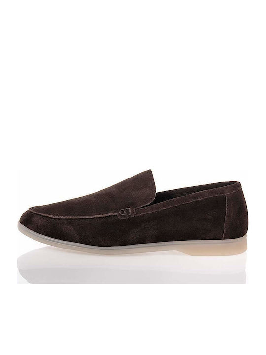 Men's Suede Loafers Brown