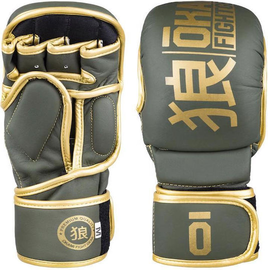 Okami MMA Gloves Training V2 Leather Olive