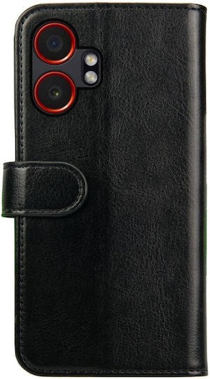 Rosso Element Brieftasche Leder Schwarz (Samsung Galaxy Xcover7)