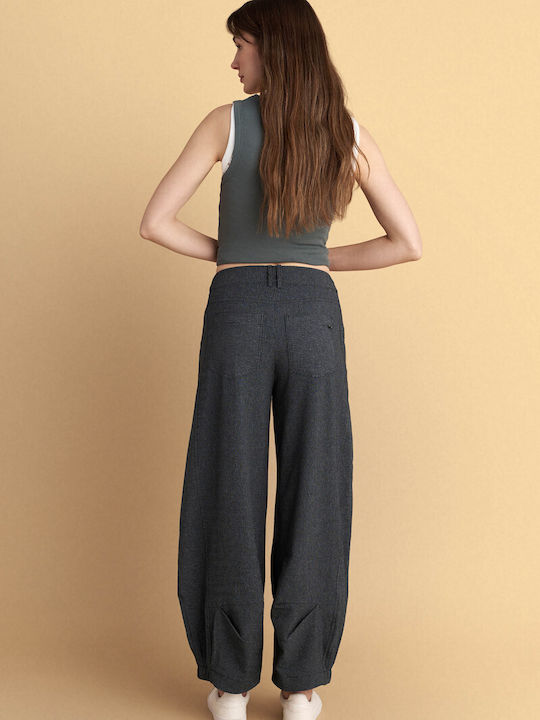 Damen Stoff Hose Gray
