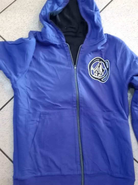 Men's Cardigan with Hood Black