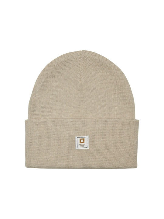 Beanie Ανδρικός Σκούφος Πλεκτός σε Εκρού χρώμα