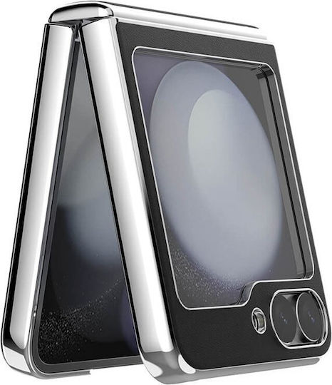 Nillkin Camshield Buchen Sie Leder Schwarz (Galaxy Z Flip6)