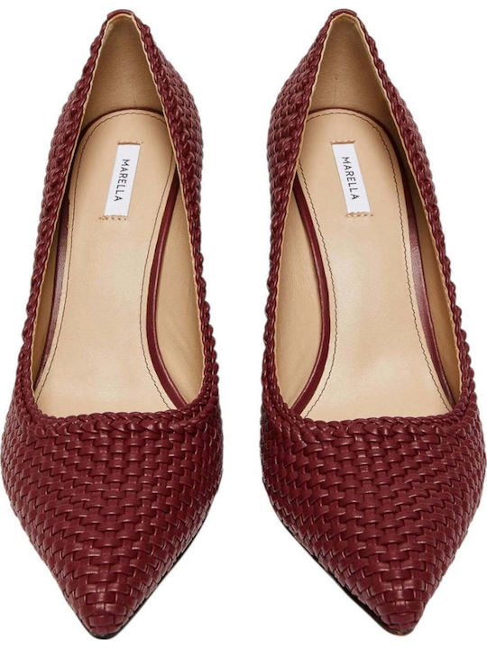 Damen Mokassins in Burgundisch Farbe