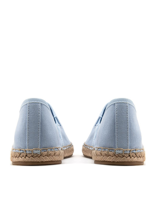 Women's Fabric Espadrilles Light Blue