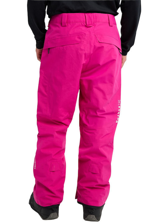 Burton Ak Gore-tex Cyclic 100001B69PRG Men's Trousers for Ski & Snowboard Fuchsia